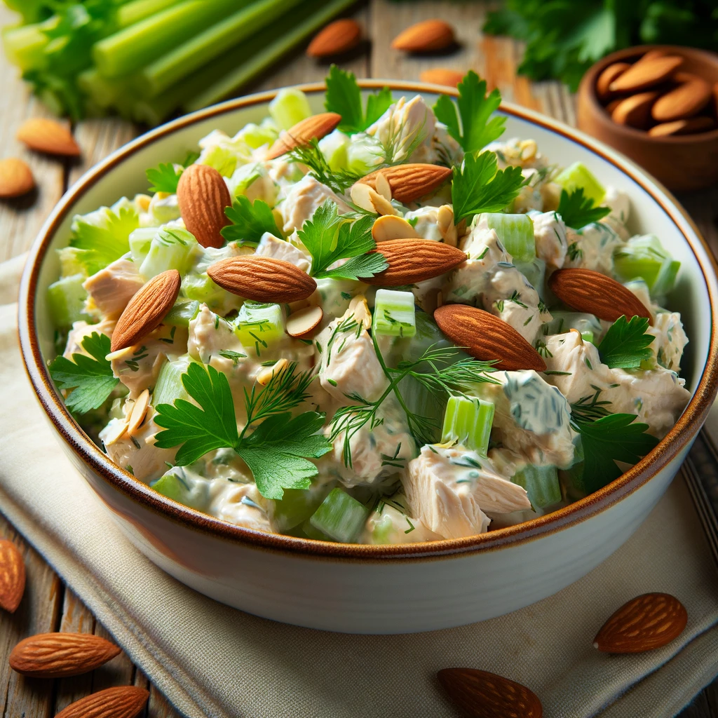 Tarragon-Thyme Honey Mustard Chicken Salad